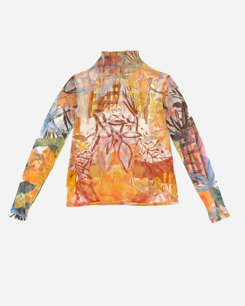 Trellis Mesh Long Sleeve